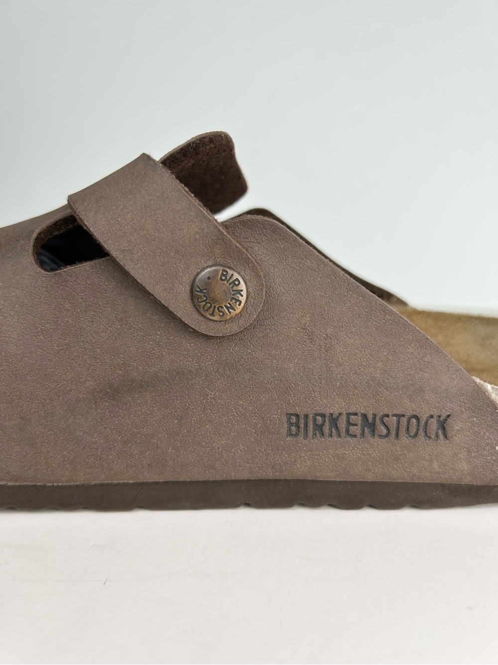 Birkenstock Boston Brown Birko-Flor Slides Mules Unisex Sandals EU 40 US L 9 - Picture 10 of 14
